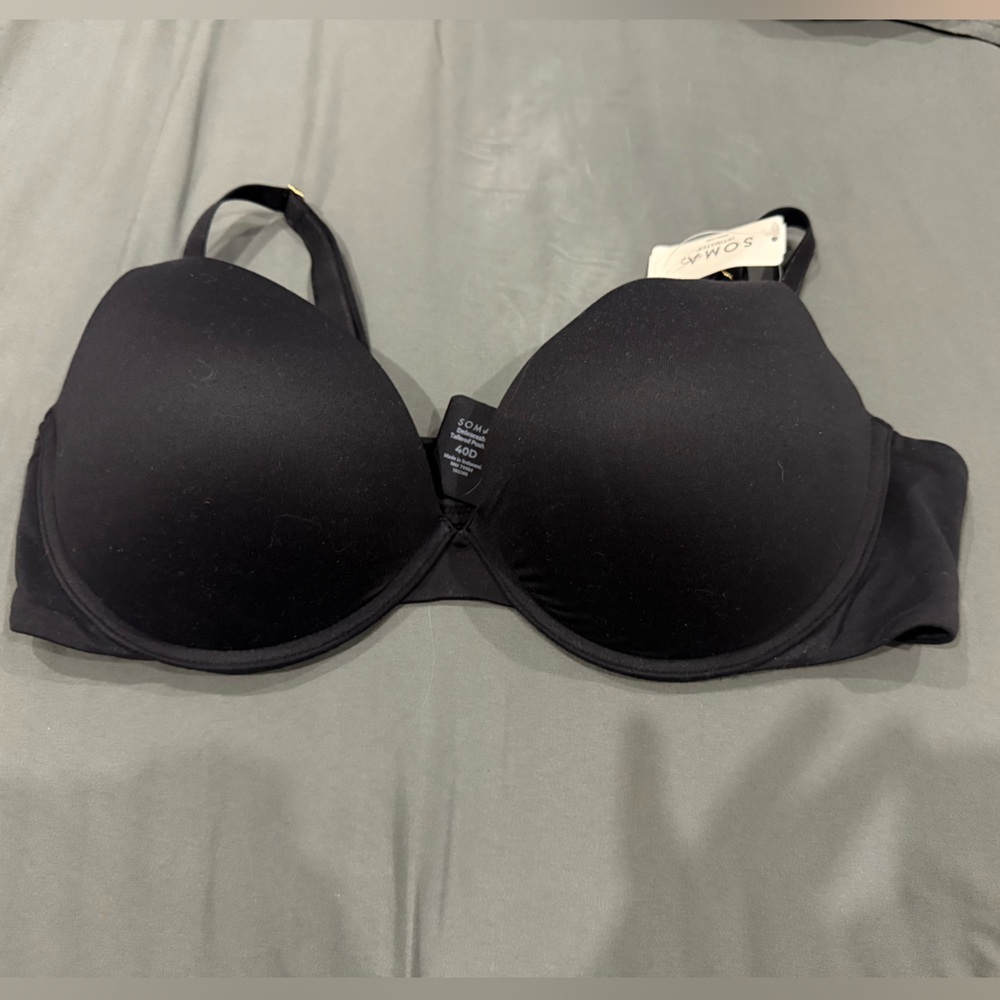 Soma Black‎ T-Shirt Bra with Molded Cups and Underwire